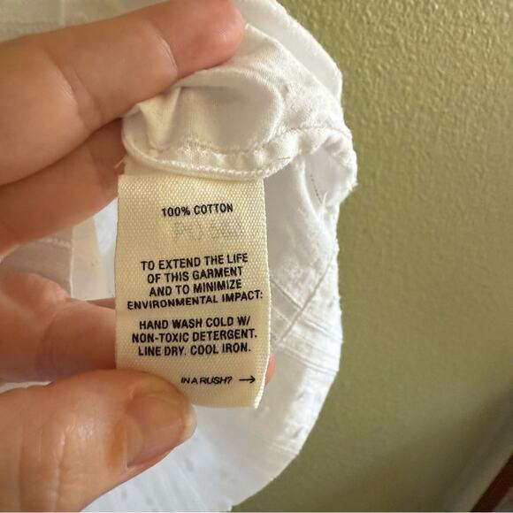 Alex Mill Easy Popover Blouse in White Size XS - Picture 3 of 4